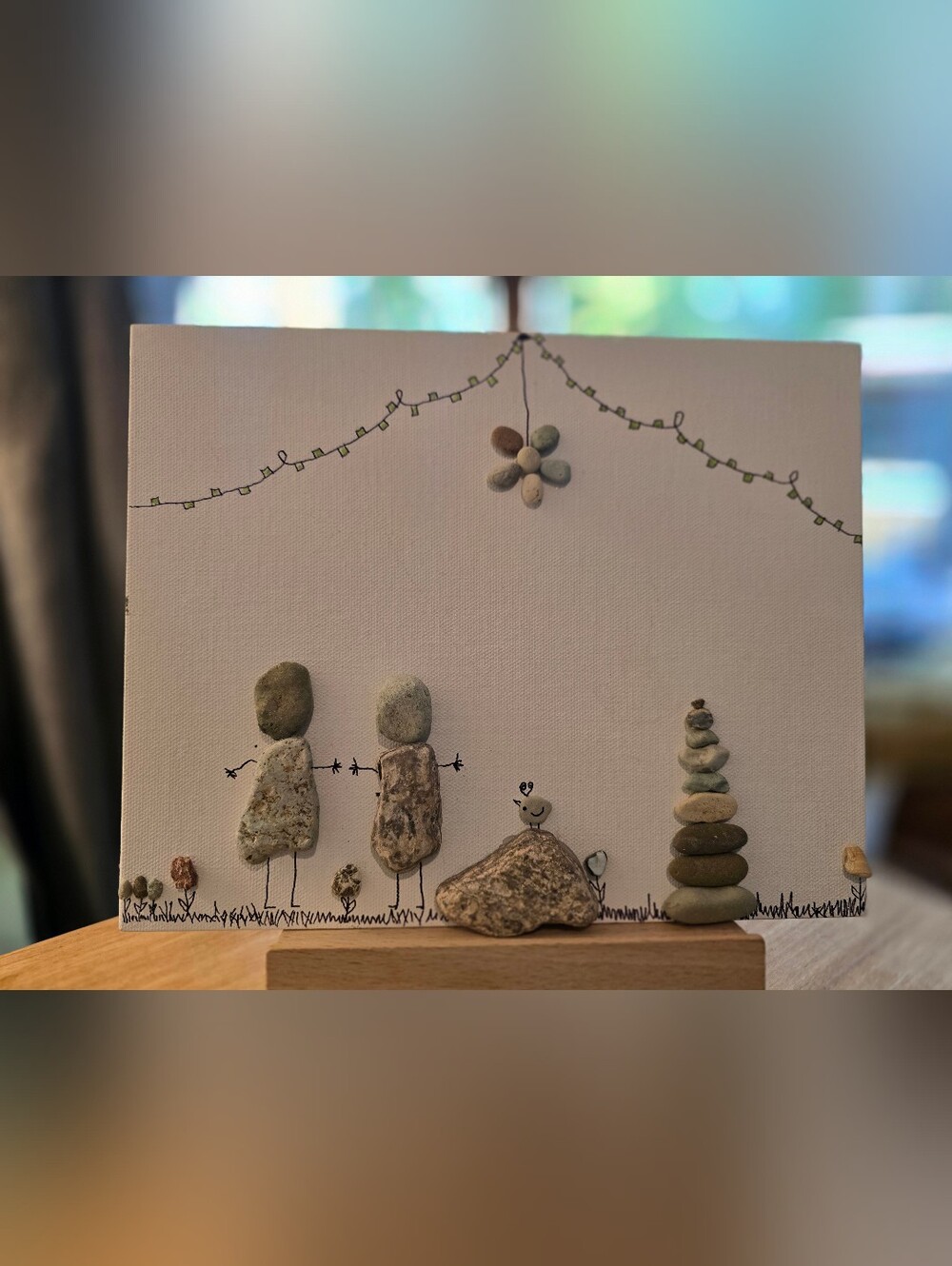 Pebble Wall Art 8x10